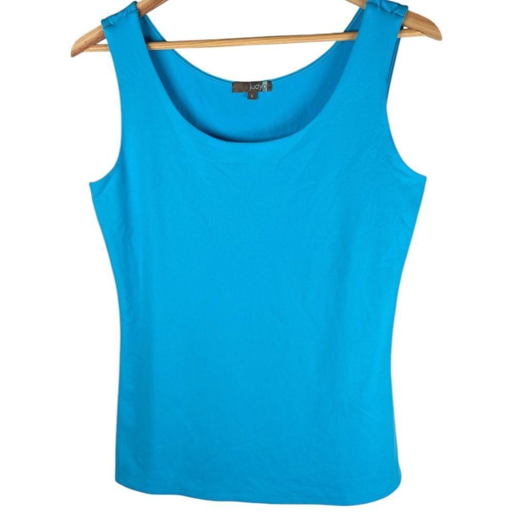 Judy P women’s size small blue Claudette Scoop neck UPF 50 Tank Top